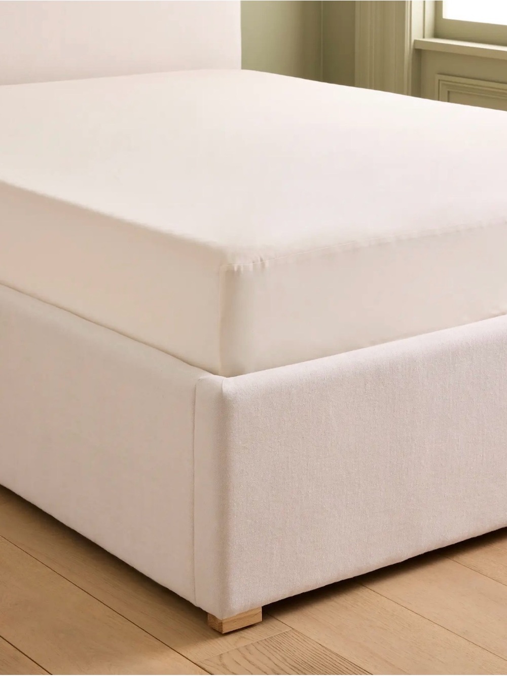 Quince Organic Cotton Twin XL Mattress Protector Cover